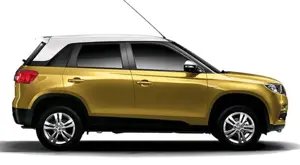 Maruti Vitara Brezza Fiery Yellow With Pearl Arctic White