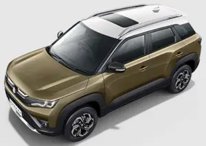 Maruti Vitara Brezza Brave Khaki with Arctic White