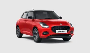 Maruti Swift Sizzling Red with Midnight Black Roof