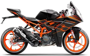 2022 KTM RC 125 Black with Orange