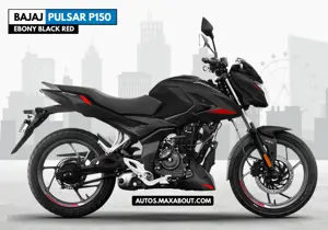 2023 Bajaj Pulsar P150 Ebony Black Red