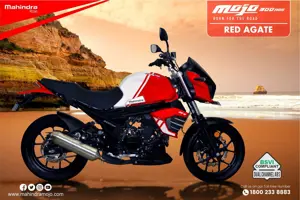 BS6 Mahindra Mojo 300 Red Agate