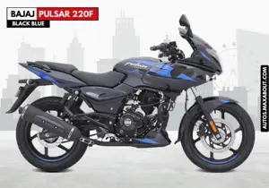 Bajaj Pulsar 220F in Black Blue Colour