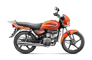 Hero Splendor Pro Black Alloys Orange