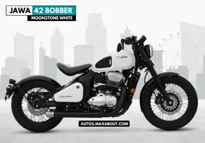 Jawa 42 Bobber Moonstone White