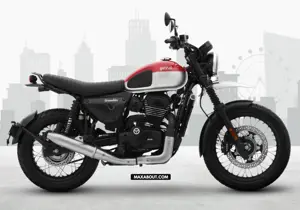 New Yezdi Scrambler Dual Tone Rebel Red