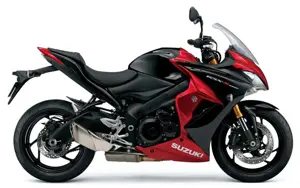 Suzuki GSX-S1000F Candy Daring Red-Glass Sparkle Black