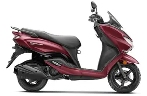 Suzuki Burgman Street in Bordeaux Red Color