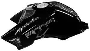 TVS Apache RTR 180 ABS Black Tank