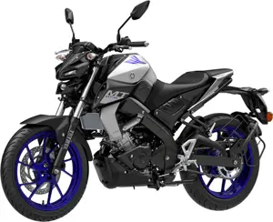 Yamaha MT-15 CYW Ice Fluo with Racing Blue Wheels