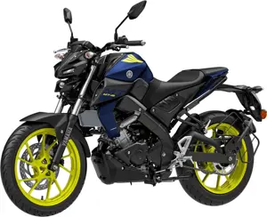 Yamaha MT-15 CYW Matt Blue with Neon Green Wheels