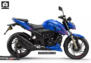 TVS Apache RTR 200 4V Matte Blue TVS Apache RTR 200 4V Matte Blue