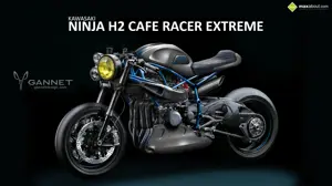 Kawasaki Ninja H2 Café Racer Extreme Concept by Gannet Design