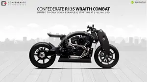 Confederate Motorcycles R135 Wraith Combat