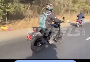 Bajaj-Triumph Motorcycle Spotted in India