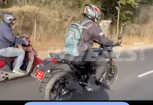 Bajaj-Triumph Motorcycle Spotted in India
