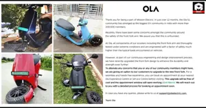 Ola S1 Scooter Suspension Recall in India