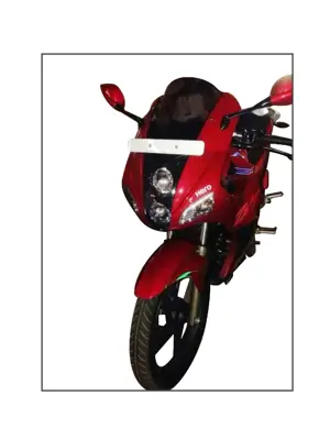 2014 New Hero Karizma ZMR 3-Quarter Front 'Red'