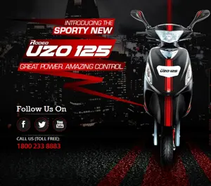 Mahindra Rodeo Uzo 125 Front View