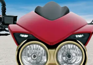 2014 New Mahindra Mojo Headlight