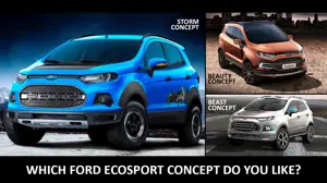 Ford unveils 3 new EcoSport concepts – Storm, Beauty & Beast