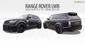 Matte Black Range Rover LWB by Lumma Design