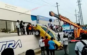 Volkswagen Virtus Crashed At The Time Of Delivery