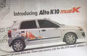 Maruti Alto K10 Musik