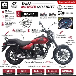 Bajaj Avenger 160 Street Specs & Price in India