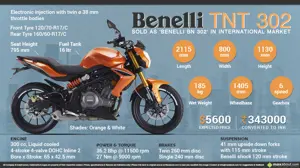 Quick Facts about Benelli TNT 302