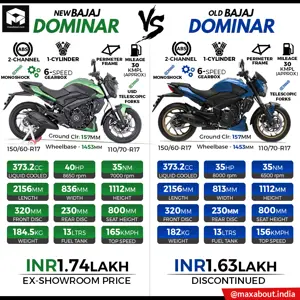 New Bajaj Dominar vs Old Bajaj Dominar