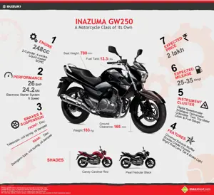 Suzuki Inazuma GW250: Specifications and Price