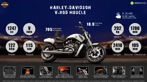 Harley-Davidson V-Rod Muscle - Menacing Look of a Raging Bull