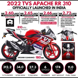 2022 TVS Apache RR 310 Launched [Key Specs & Price List]