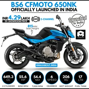 BS6 CFMoto 650NK Launched in India