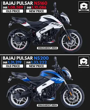 Bajaj Pulsar NS160 & Pulsar NS200 Price Hiked Again