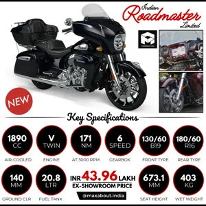 Indian Roadster Limited Key Specs & Price in India