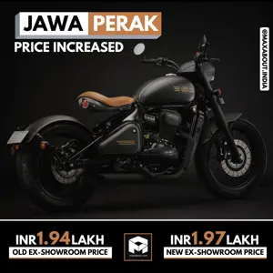 Jawa Perak Bobber Price Increased in India