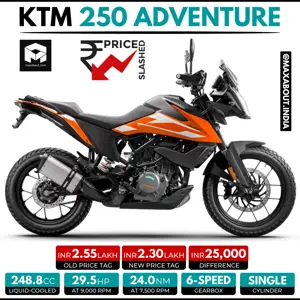 KTM 250 Adventure Price Dropped by INR 25,000!