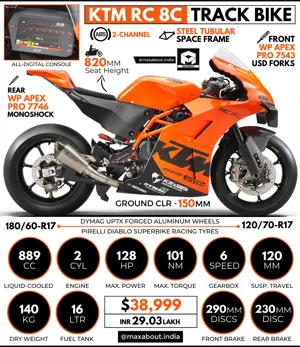 KTM RC 8C Track Bike: All You Need to Know