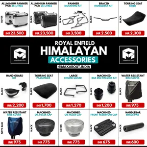 Royal Enfield Himalayan Official Accessories Price List