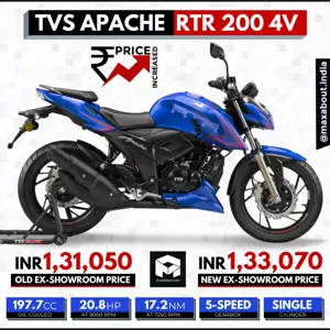 TVS Apache RTR 200 4V Price Increased