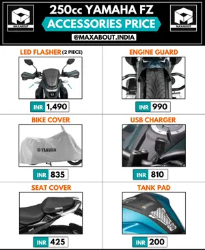 250cc Yamaha FZ Series Accessories Price List