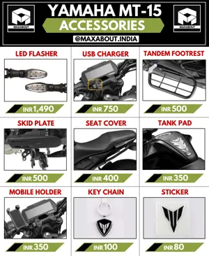 Yamaha MT-15 Accessories Price List (Official)