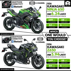 Quick Comparison: Kawasaki Ninja 650 vs Z650