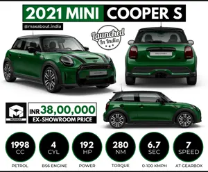2021 Mini Cooper S 3-Door Hatch Launched in India