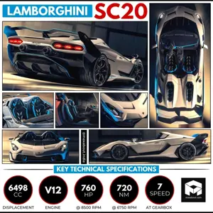 One-Off Lamborghini SC20 Created for Special Customer; Price Not Revealed