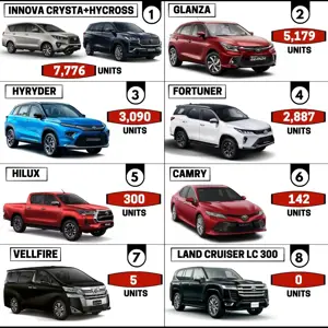 19,379 Toyota Cars Sold in May 2023 in India