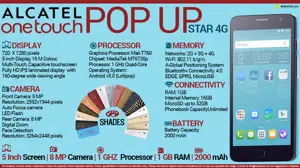 Quick Facts - Alcatel OneTouch Pop Star 4G