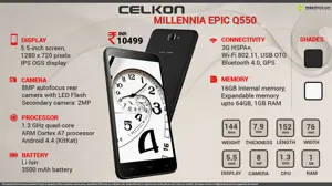 Quick Facts - Celkon Millennia Epic Q550